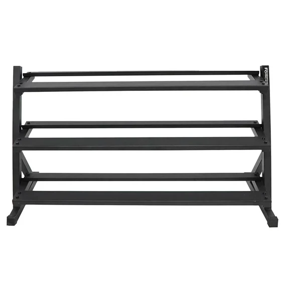 Force USA 3 Tier Rubber Hex Dumbell Rack - Image 5